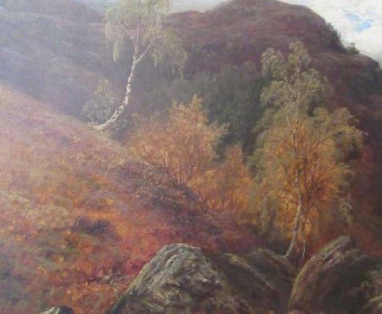 Stunning Large William Mellor Oil on Canvas Painting - Image 3