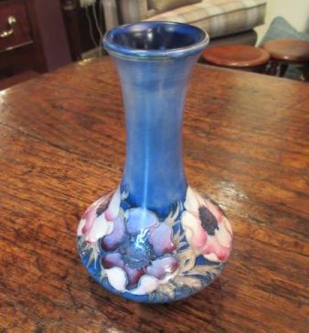 Moorcroft Salt Glazed Anemone Pattern Vase