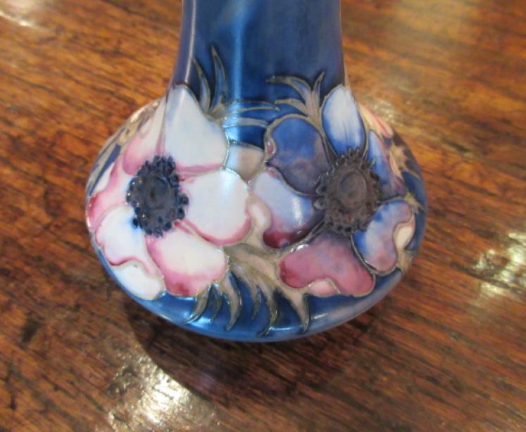 Moorcroft Salt Glazed Anemone Pattern Vase - Image 3