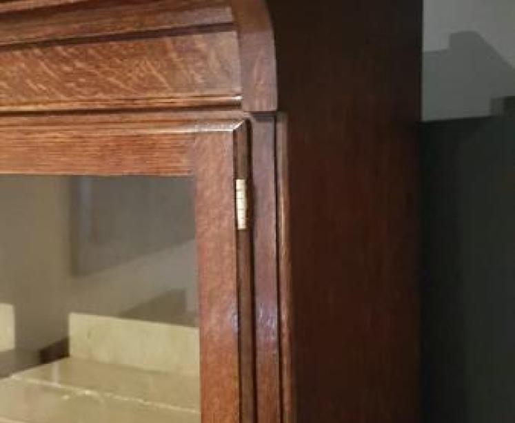 Immaculate Edwardian Oak Barristers Bookcase - Image 3