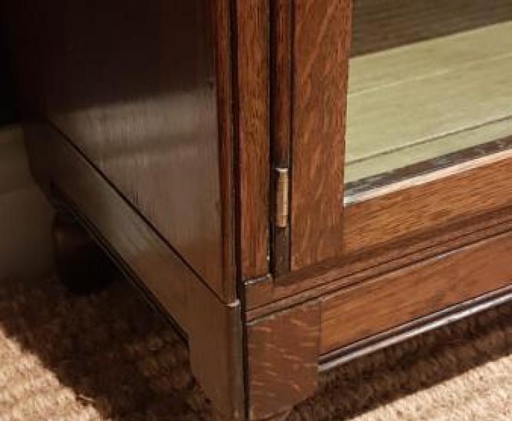 Immaculate Edwardian Oak Barristers Bookcase - Image 4