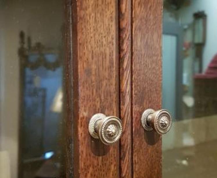 Immaculate Edwardian Oak Barristers Bookcase - Image 7