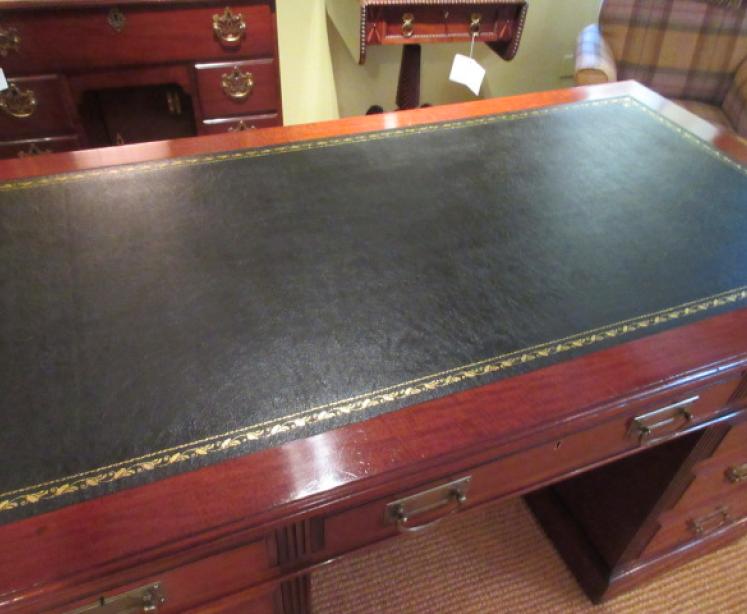 19th Century Maples of London Pedestal Desk - Image 2