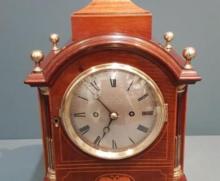 Russells Liverpool Double Fusee Bracket Clock - Image 1