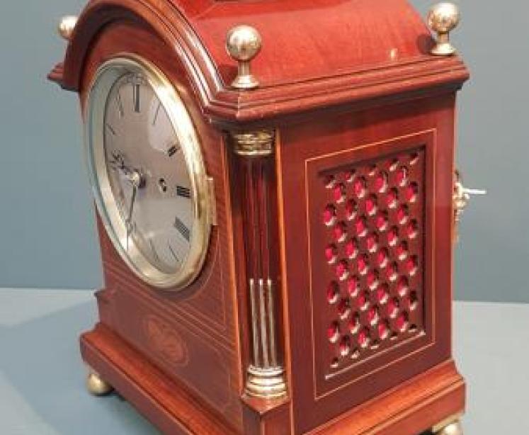 Russells Liverpool Double Fusee Bracket Clock - Image 3