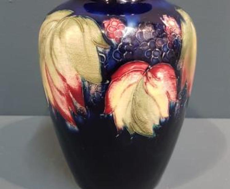 Moorcroft Leaf and Blackberries Vase - Image 1