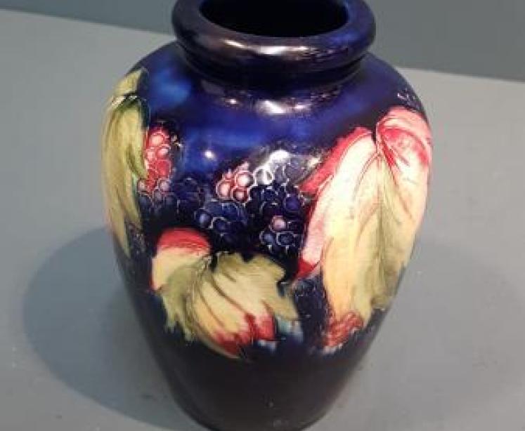 Moorcroft Leaf and Blackberries Vase - Image 2