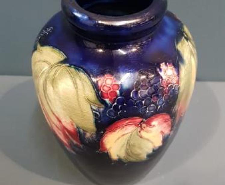 Moorcroft Leaf and Blackberries Vase - Image 5