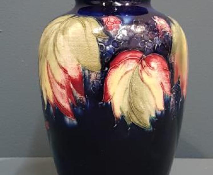 Moorcroft Leaf and Blackberries Vase - Image 6