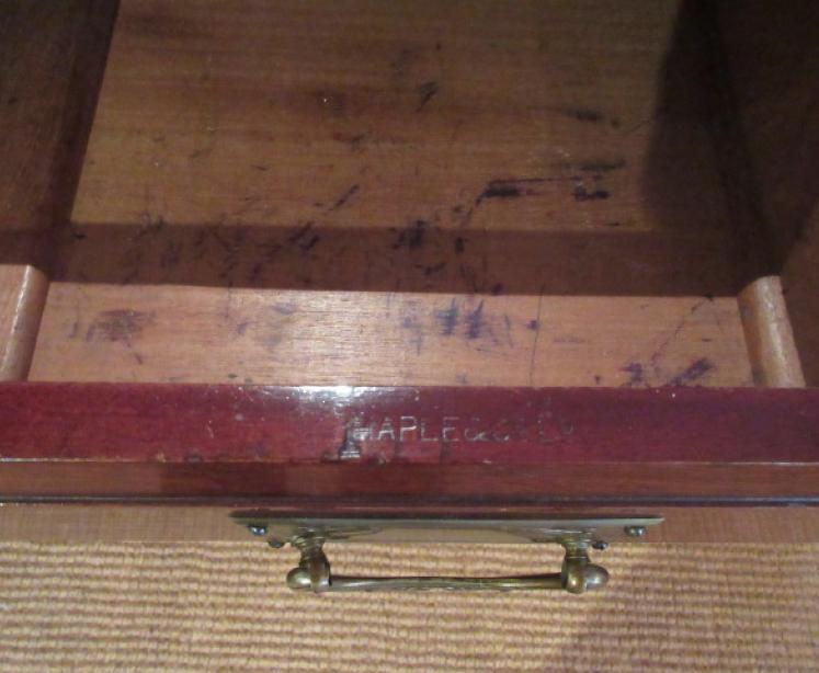 19th Century Maples of London Pedestal Desk - Image 5