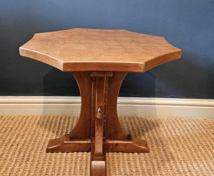 1950's Thompson of Kilburn Mouseman Occasional Table - Image 1