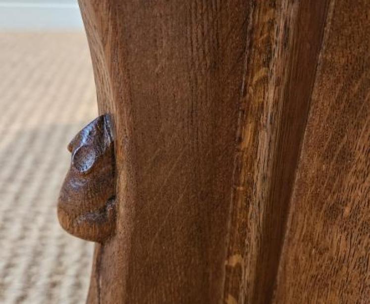 1950's Thompson of Kilburn Mouseman Occasional Table - Image 4