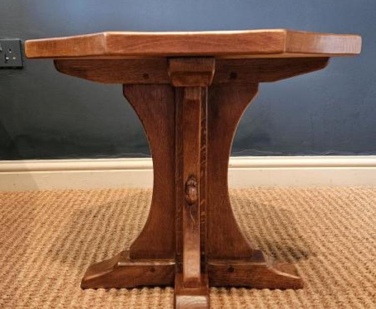 1950's Thompson of Kilburn Mouseman Occasional Table - Image 6