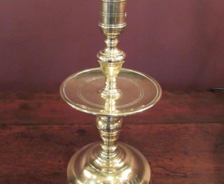 Pair of George III Period Drip Tray Candlesticks - Image 3