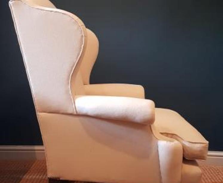 Pair of Victorian Wing Back Arm Chairs - Image 4