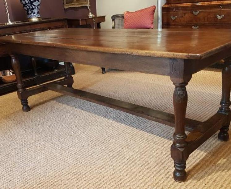George III Oak Farmhouse Refectory Table - Image 2