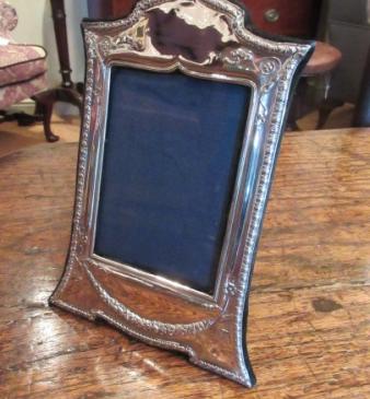 Edwardian Period Silver Classical Style Photo Frame