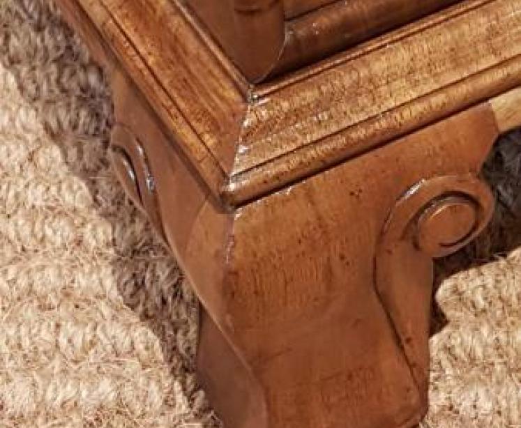 Outstanding Edwardian Walnut Partners Desk  - Image 5