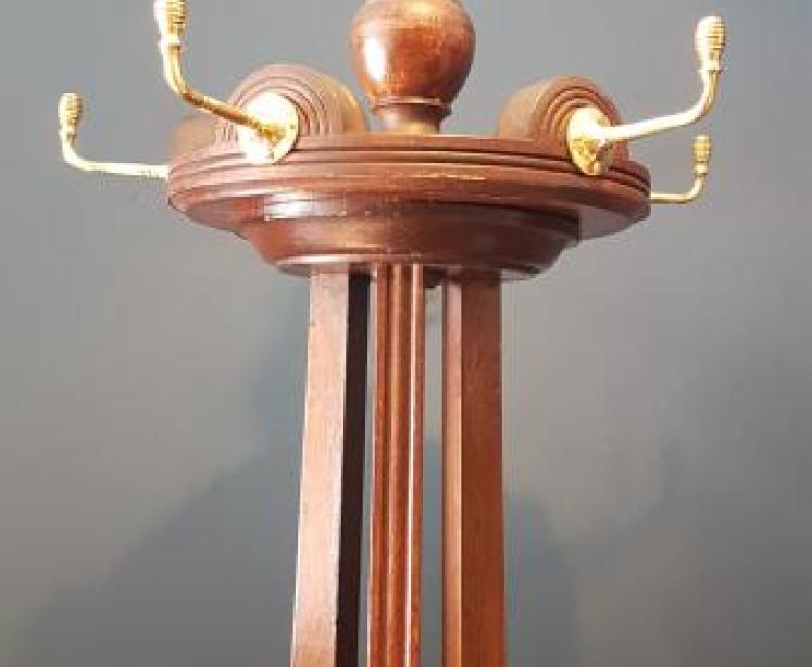 Arts and Crafts Oak Hall Stand - Image 5