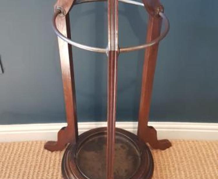 Arts and Crafts Oak Hall Stand - Image 7