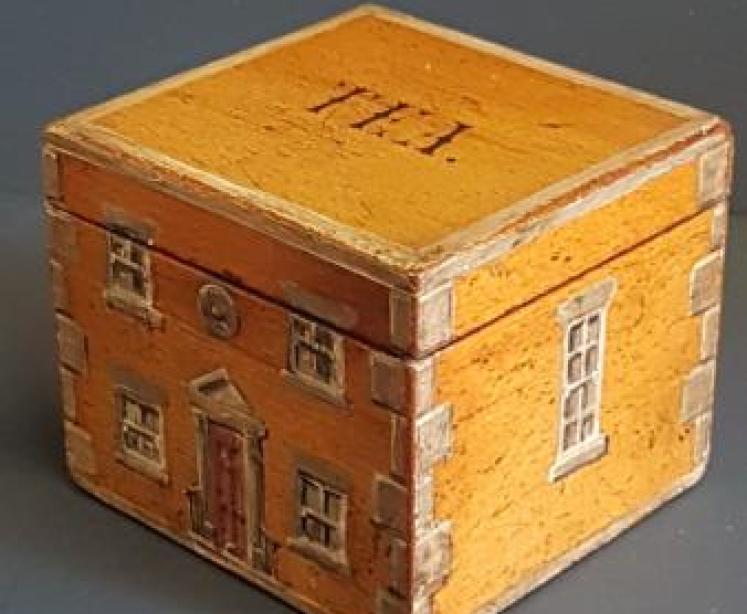 Early Victorian Boxwood Country House Tea Caddy - Image 2