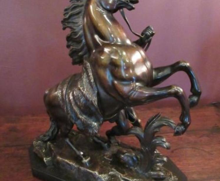Superior Pair of 19th Century Bronze 'Marley' Horses - Image 4