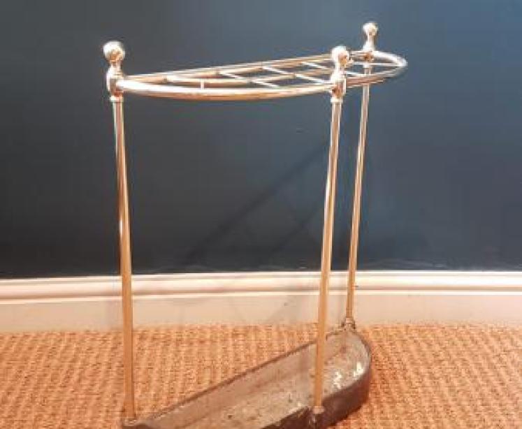 Victorian Cast Iron and Brass Stick Stand  - Image 2