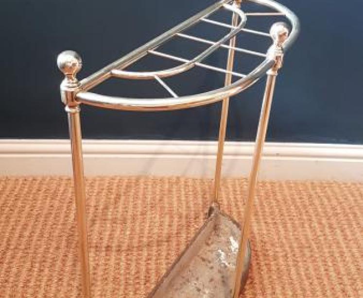 Victorian Cast Iron and Brass Stick Stand  - Image 5