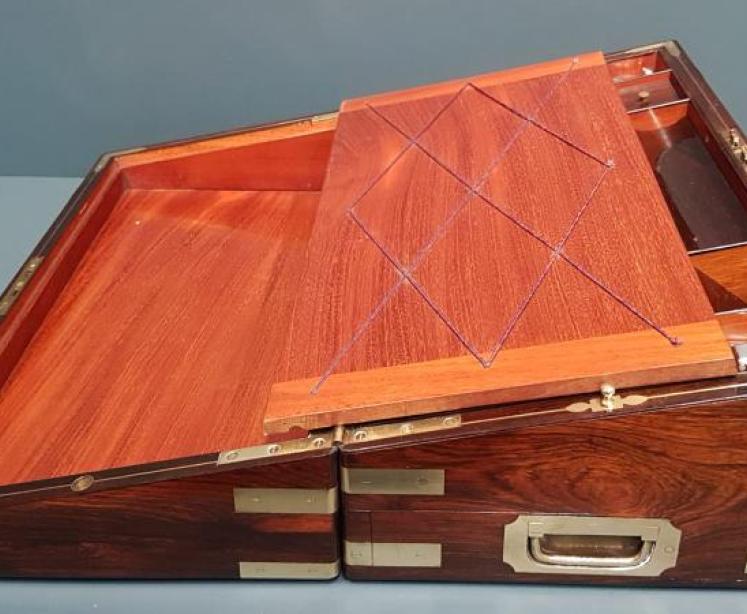 Large Victorian Rosewood Writing Slope - Image 5