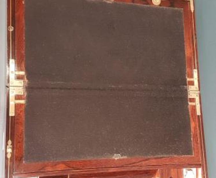 Large Victorian Rosewood Writing Slope - Image 7
