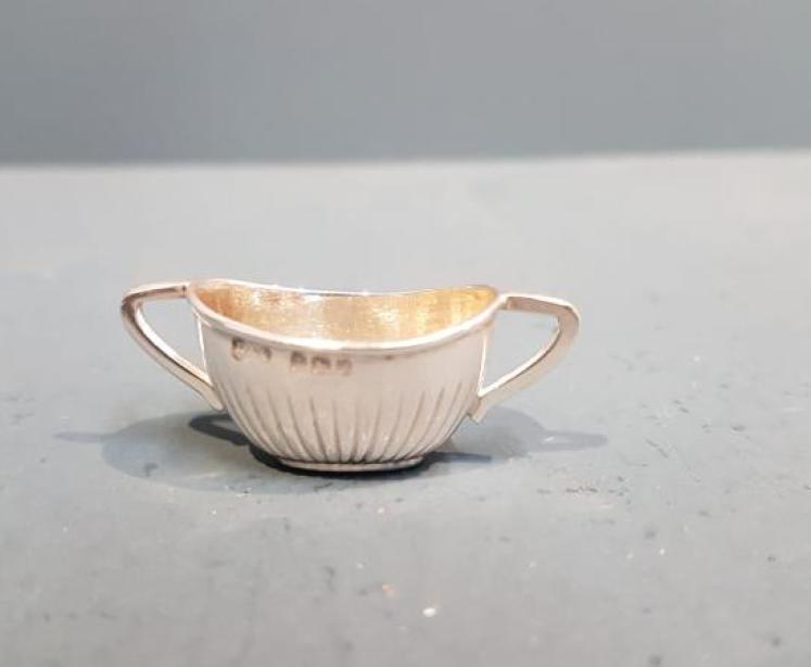 Rare Edwardian Miniature Silver Tea Set by Levi & Salaman - Image 5