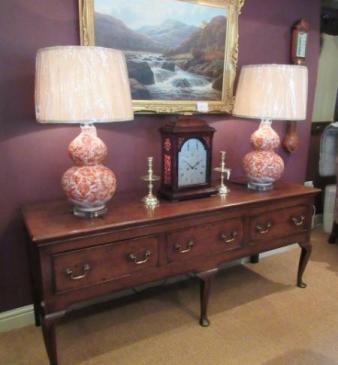 Superb George II Period Oak & Mahogany Dresser