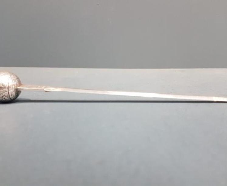 Thistle Top Silver Letter Opener with Moonstone - Image 1
