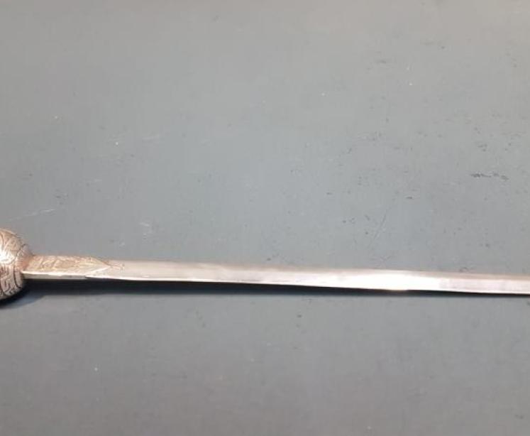 Thistle Top Silver Letter Opener with Moonstone - Image 5