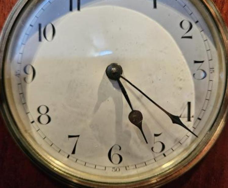 Fine Quality Edwardian Inlaid Mantel Clock  - Image 3