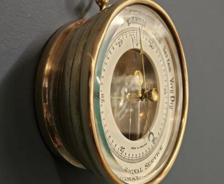 Edwardian US Signal Service Barometer  - Image 6