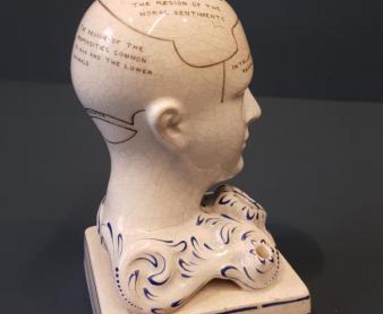 Victorian Bridges Phrenology Head Pen & Ink Stand  - Image 4