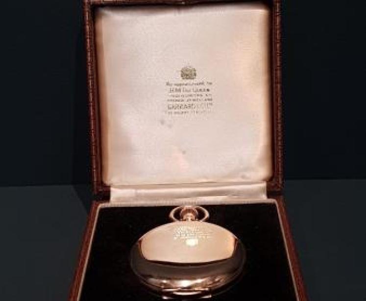 Immaculate 9ct Gold Hunter Pocket Watch - Image 5