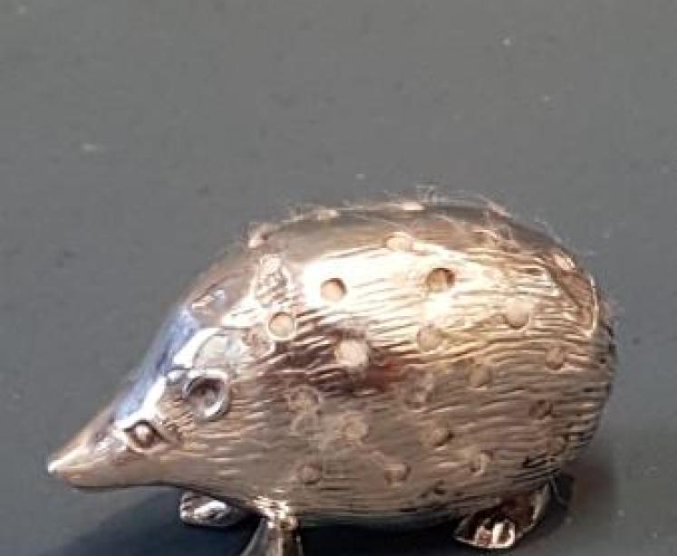 Edwardian Silver Hedgehog Pin Cushion - Image 1