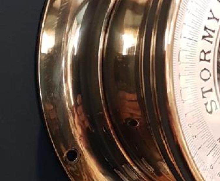 Victorian Marine Bulk Head Barometer - Image 2