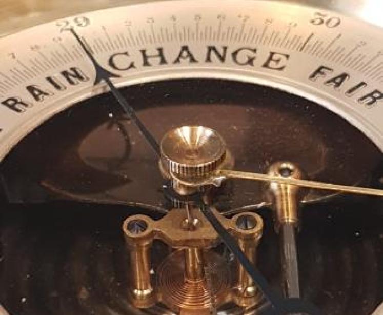 Victorian Marine Bulk Head Barometer - Image 7