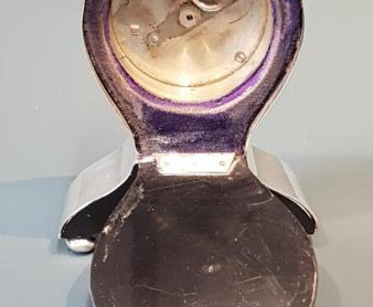 Small George V Silver Clock - Image 3