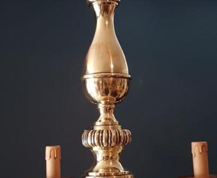 Edwardian Six Arm Light Fitting - Image 5