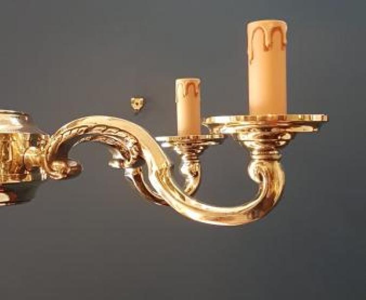 Edwardian Six Arm Light Fitting - Image 6