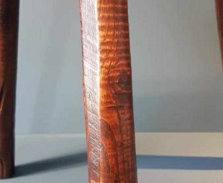 Georgian Primitive Ash Stool - Image 4