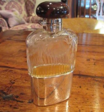 Fine George V Period Silver & Tortoiseshell Hip Flask