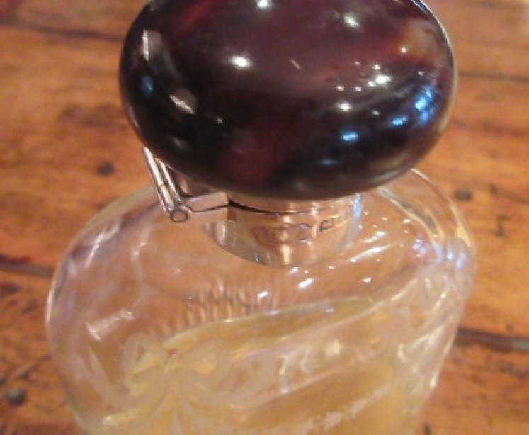 Fine George V Period Silver & Tortoiseshell Hip Flask - Image 4