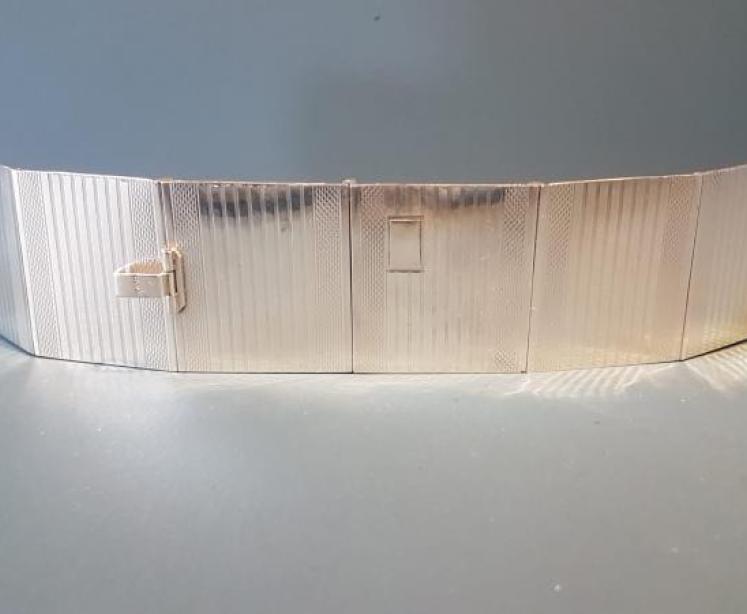 Unusual Solid Silver Folding Photo Book - Image 2