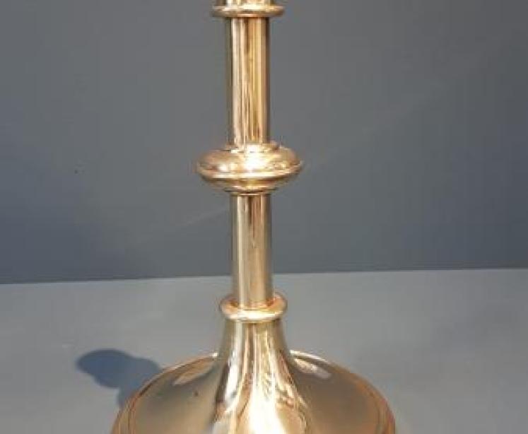 Pair of Victorian Adjustable Brass Candelabra - Image 7