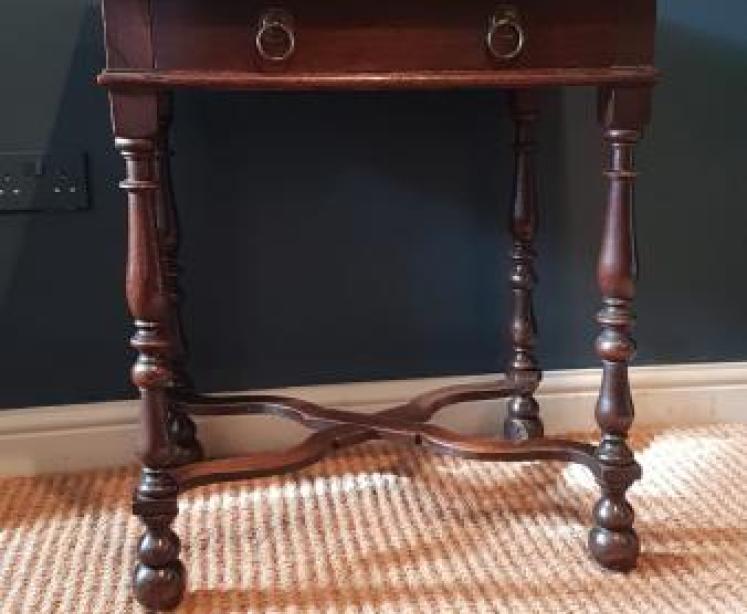Superb George I Oak Side Table - Image 2